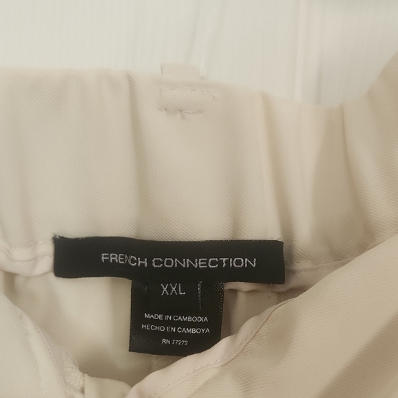 Cream Wide Leg High-Waisted Pants - Picture 3 of 4